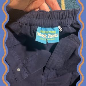 Navy big bud work pants
